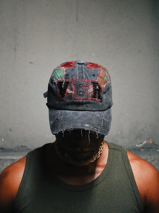 VERTUE HEARTS LOW PROFILE HAT (red)